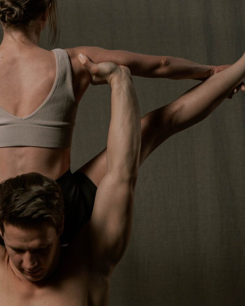 Person practicing gentle yoga movements for joint flexibility